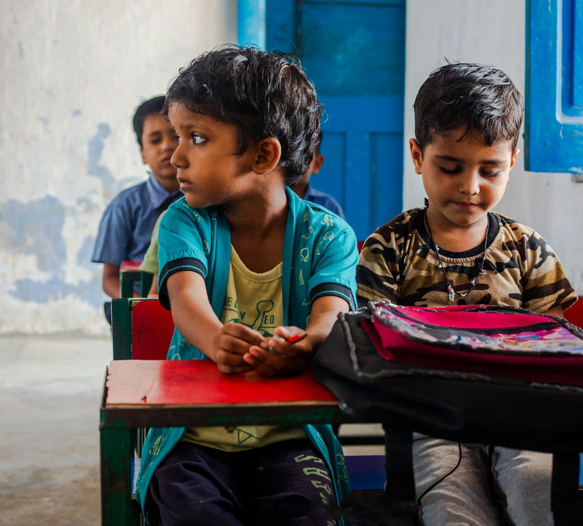 Children in a classroom